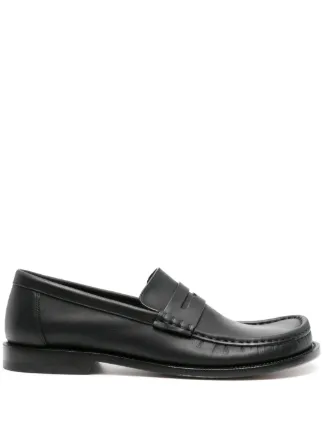 LOEWE Campo レザー ペニーローファー | ブラック | FARFETCH JP