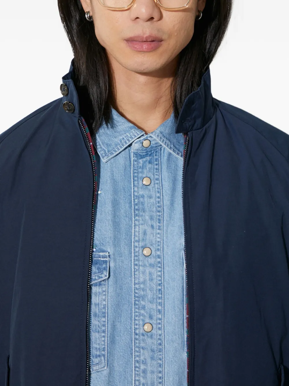 Baracuta G4 Mod Harrington Jacket In Blue