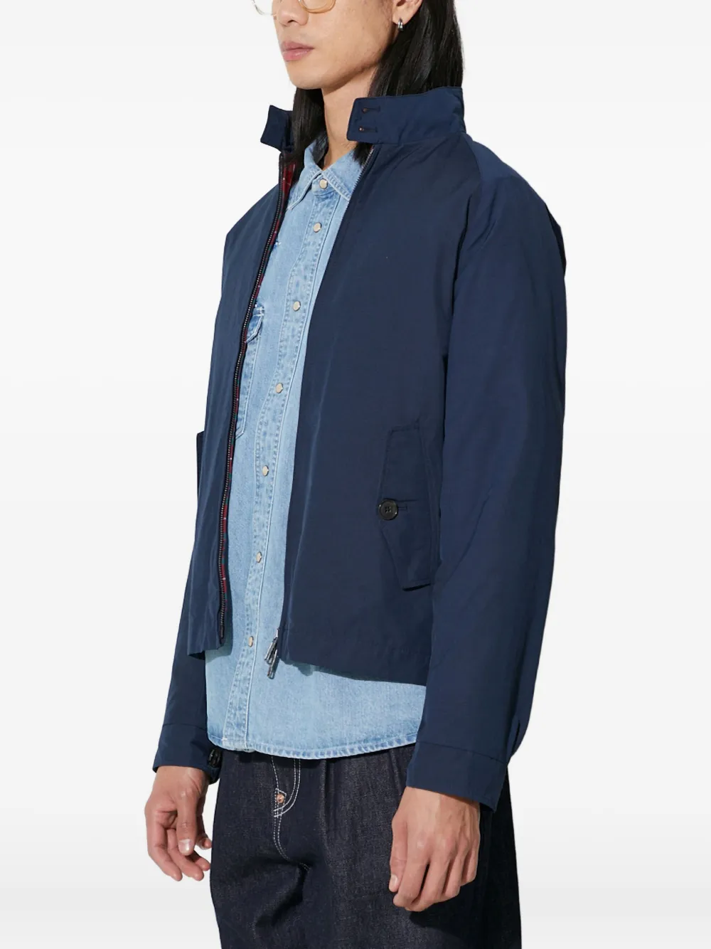 Baracuta G4 Mod Harrington Jacket In Blue