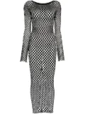 Roberto Cavalli mesh-design dress - Black