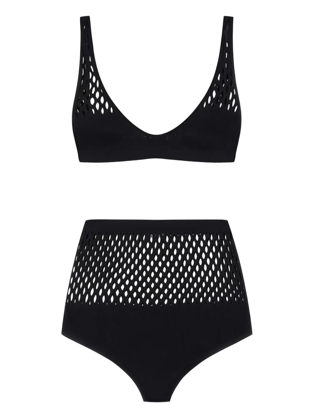 Roberto Cavalli net-insert biquini (set of two) | Black | Image 1