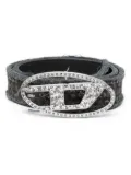 Diesel B-1dr Strass distressed belt - Black
