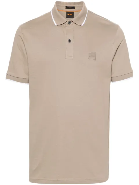 BOSS polo con parche del logo