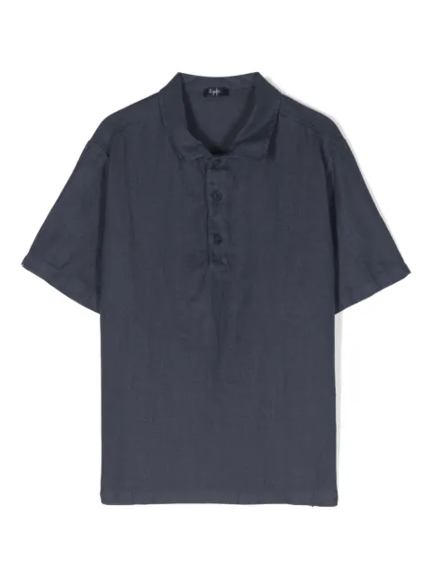 Il Gufo short-sleeve linen polo shirt