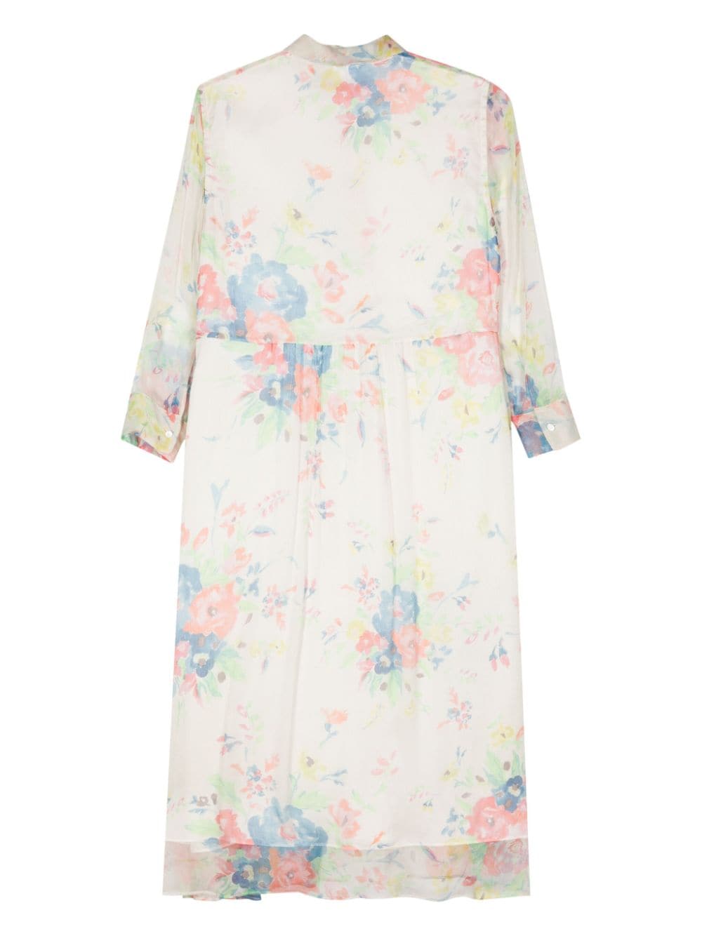 Image 2 of ASPESI silk floral midi dress