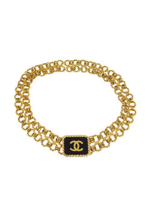 CHANEL 1993 CC logo chain belt Women