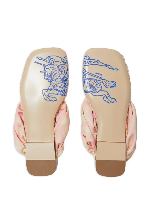 Burberry open-toe Flat Sandals | Pink | FARFETCH JO