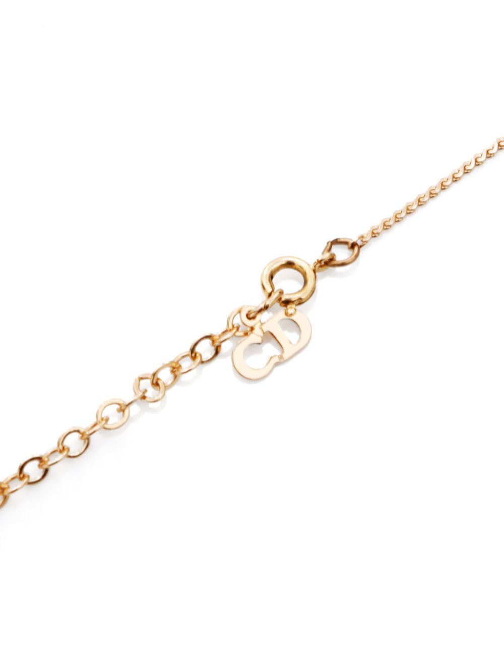 Pre-owned Dior Cd-pendant Necklace In Gold