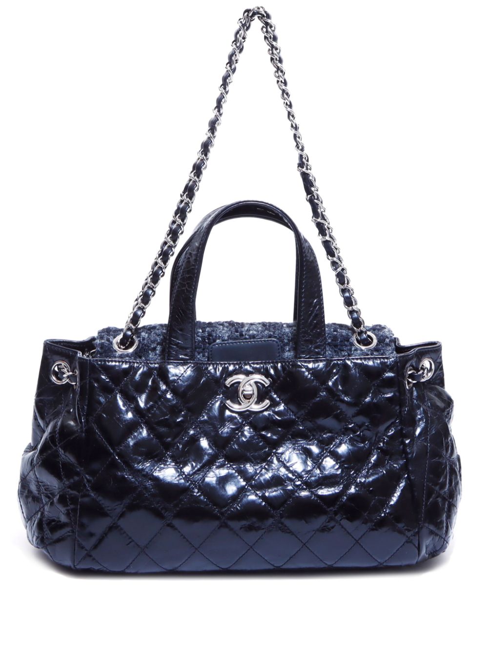 Pre-owned Chanel 2008-2009 Portobello Tote Bag In Black