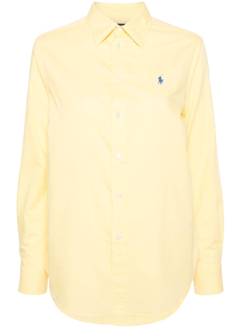 Polo Ralph Lauren Katoenen overhemd met borduurwerk Geel