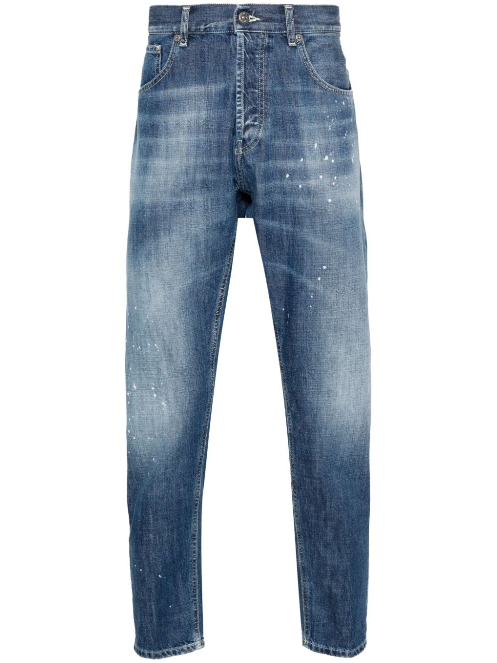 DONDUP Dian low waist jeans met toelopende pijpen Blauw
