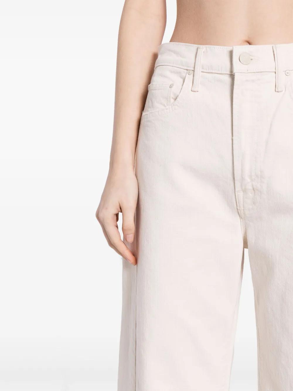 MOTHER Cropped jeans Wit