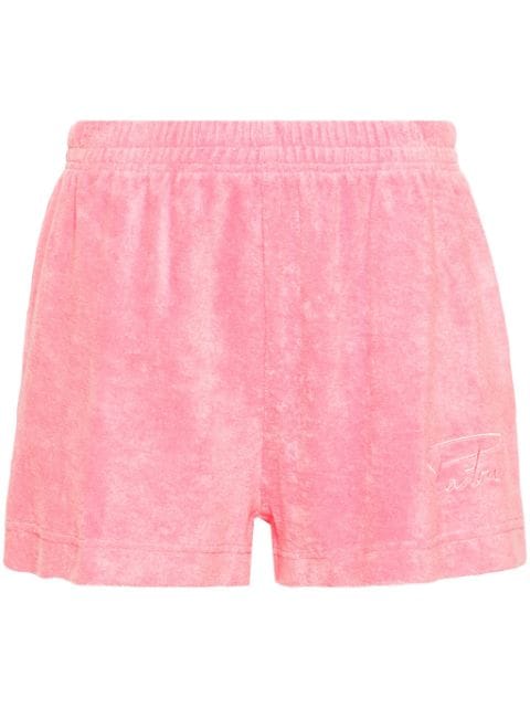 Patou logo-embroidered terry shorts