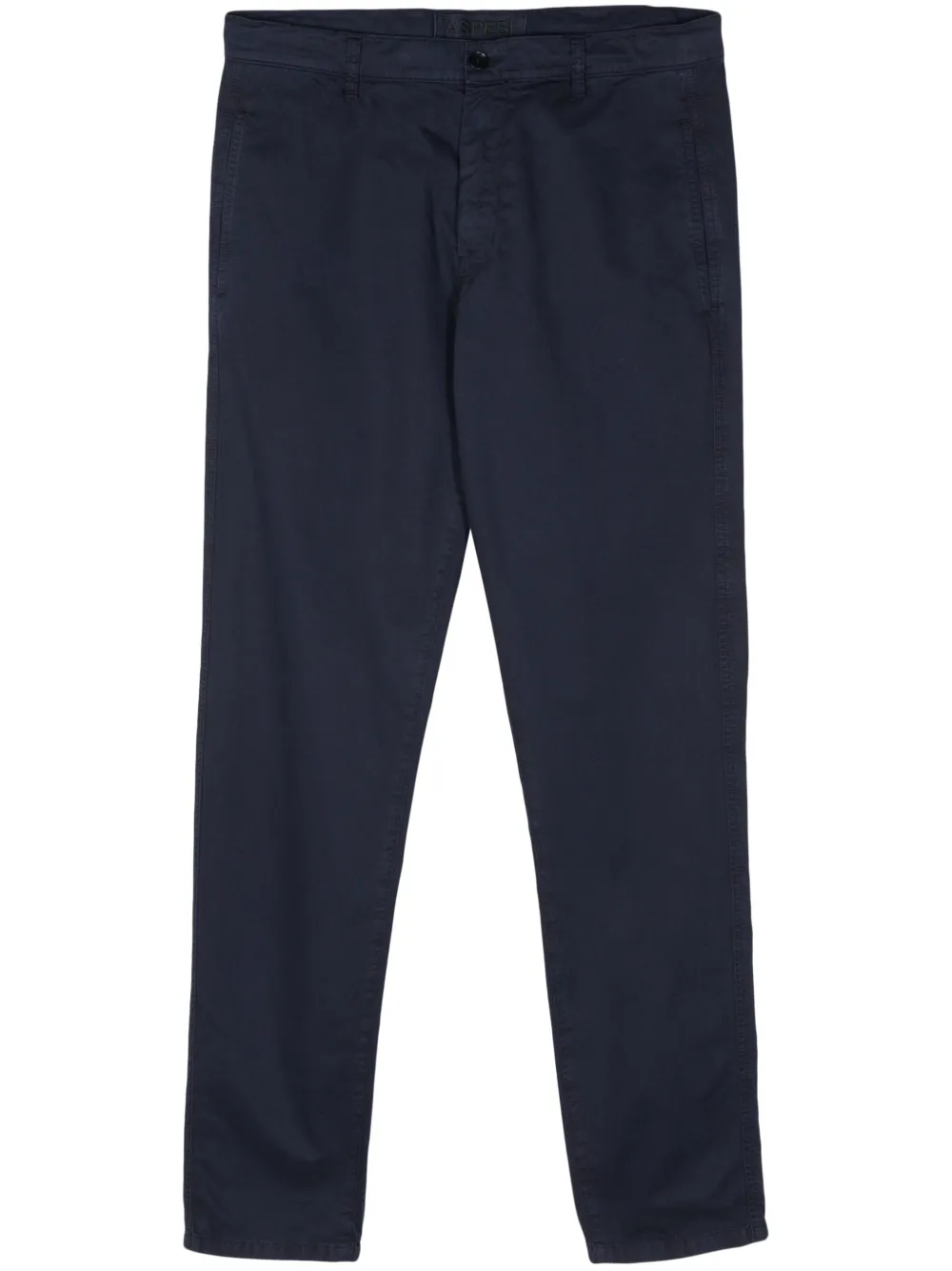 Aspesi Cotton Chino Trousers In Blue