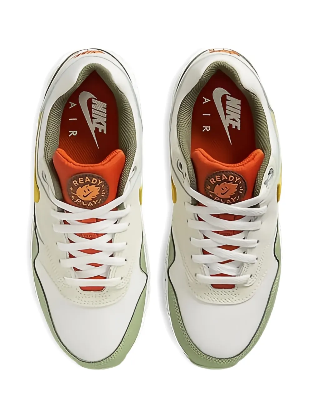 Nike Kids Air Max 1 "Summit White Vivid Sulfur" sneakers Neutrals