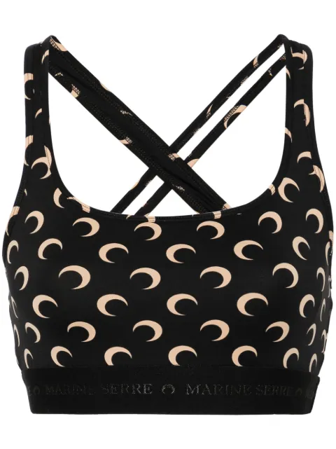 Marine Serre All Over Moon sports bra
