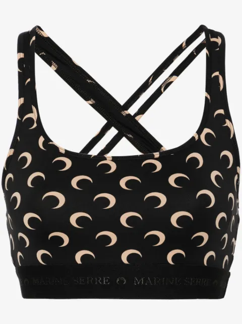 Marine Serre All Over Moon sports bra