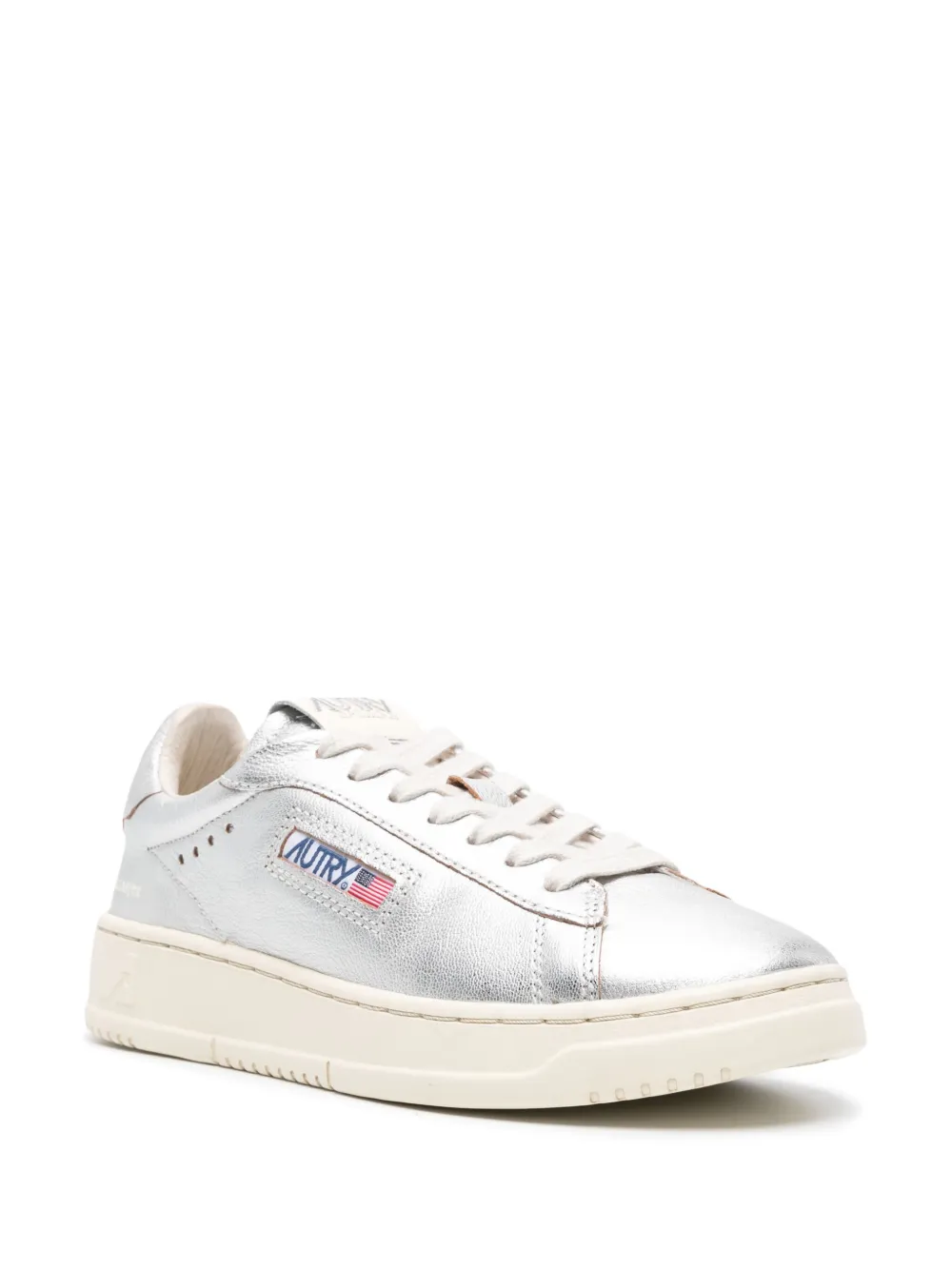 Autry Dallas leren sneakers - Zilver