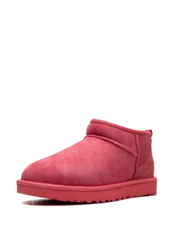 UGG Classic Ultra Mini Suede Boots Pink FARFETCH IN