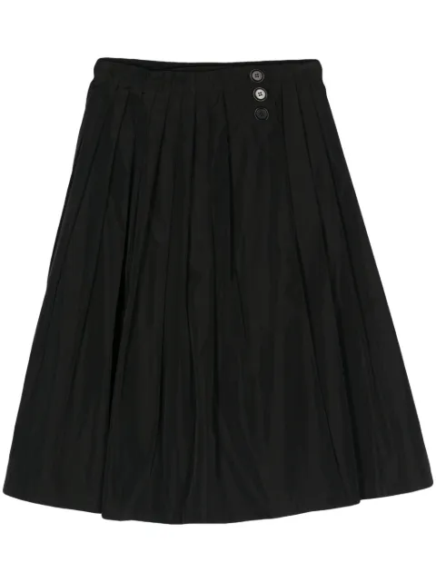 ASPESI pleated taffeta midi skirt