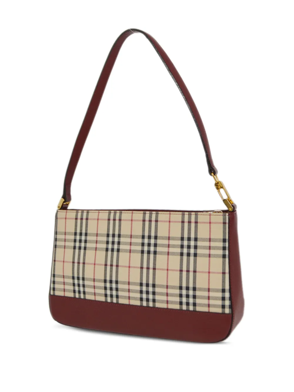 Burberry Pre-Owned 1990-2000s pre-owned Vintage Check schoudertas - Beige