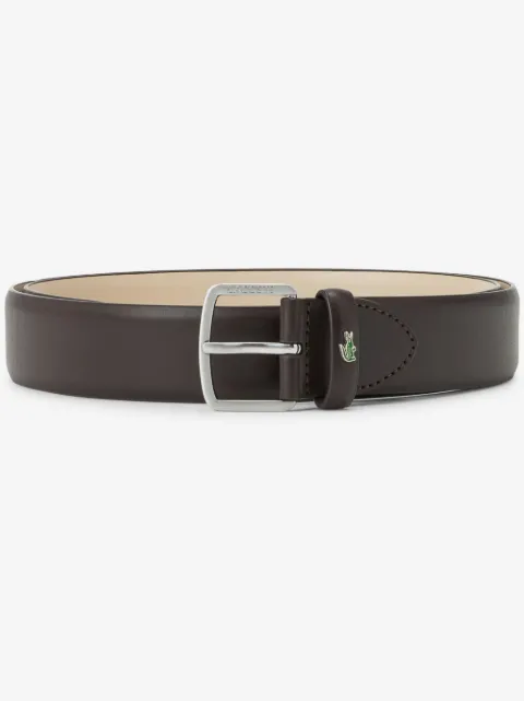Lacoste logo-engraved leather belt