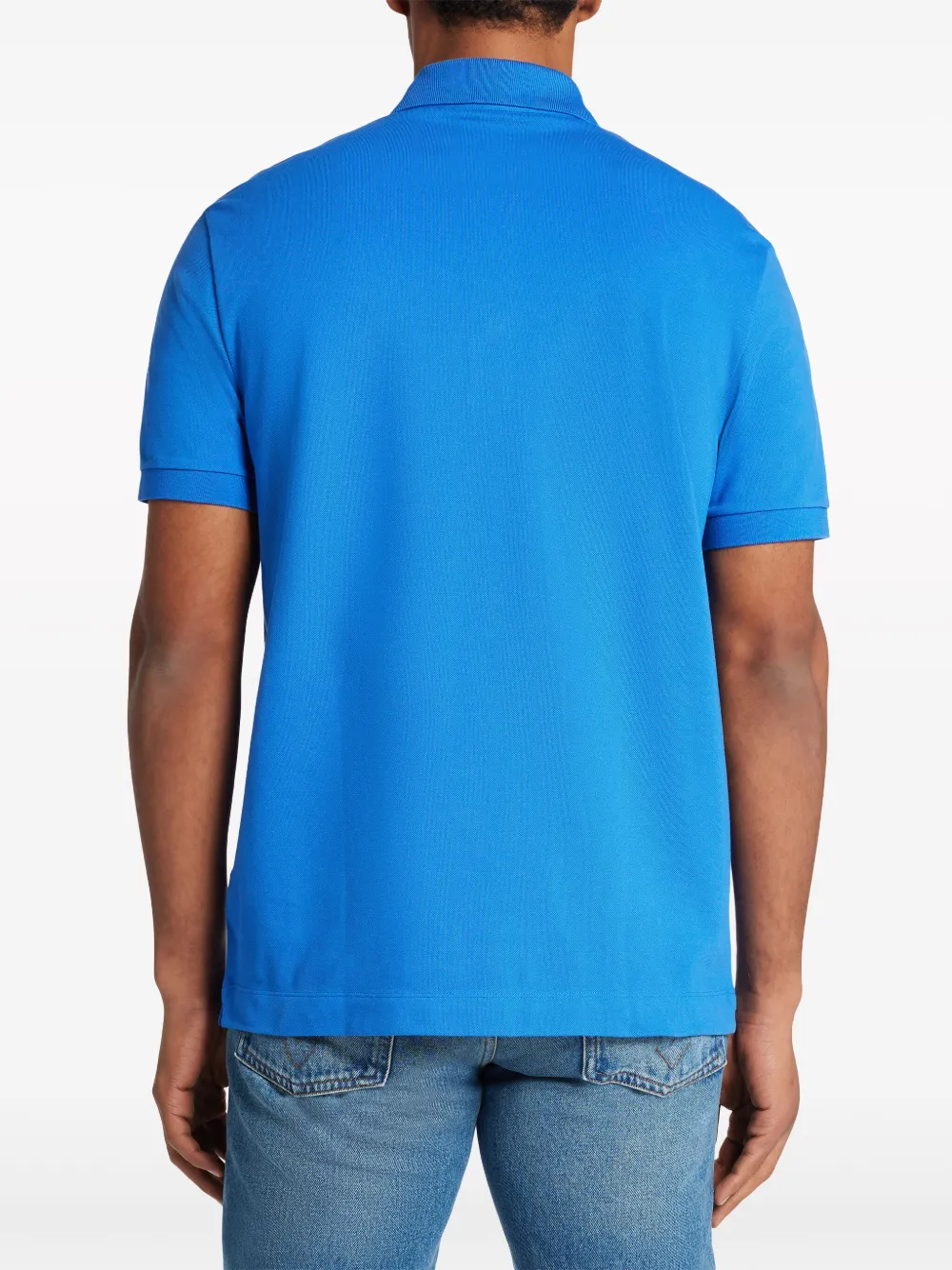 Lacoste Poloshirt met logo-applicatie Blauw
