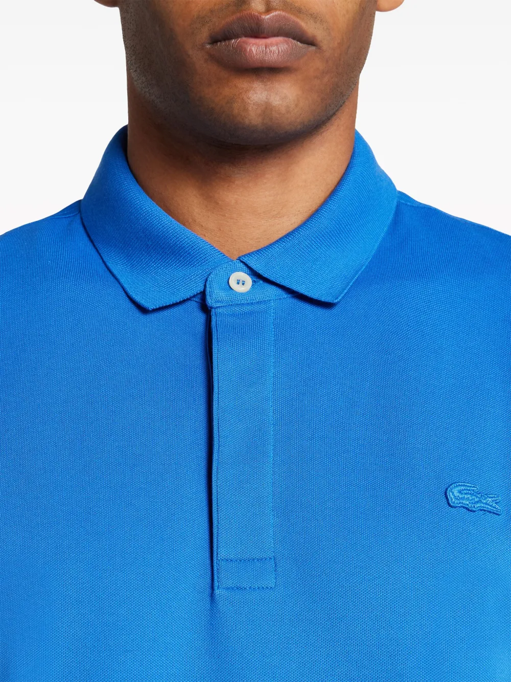 Lacoste Poloshirt met logo-applicatie Blauw