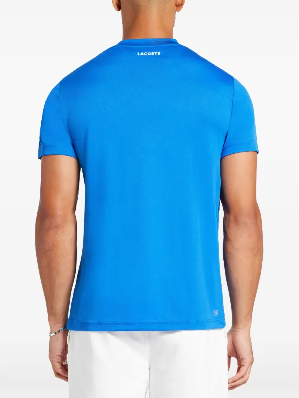 Lacoste Ultra Dry logo-appliqué T-shirt | Blue | FARFETCH Lacoste Ultra Dry logo-appliqué T-shirt | Blue | FARFETCH