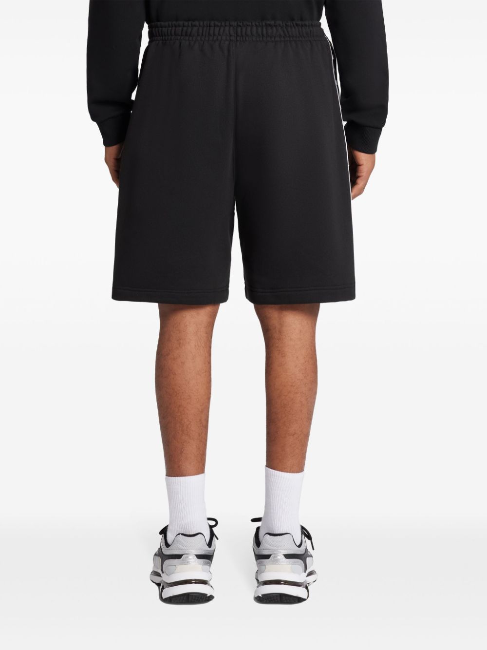 Lacoste Shorts met logostreep Zwart