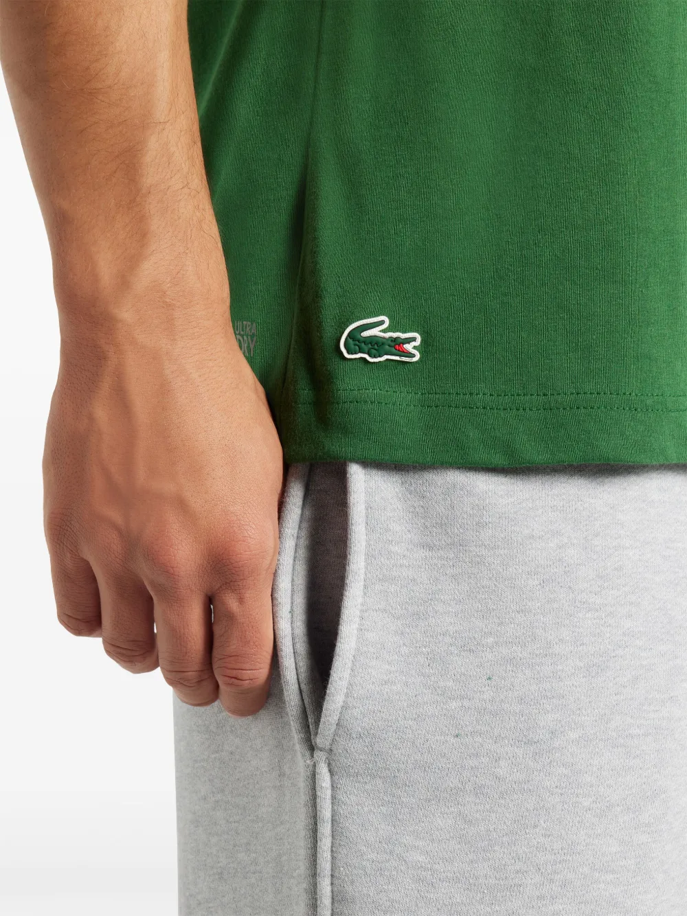 Lacoste T-shirt met logoprint Groen