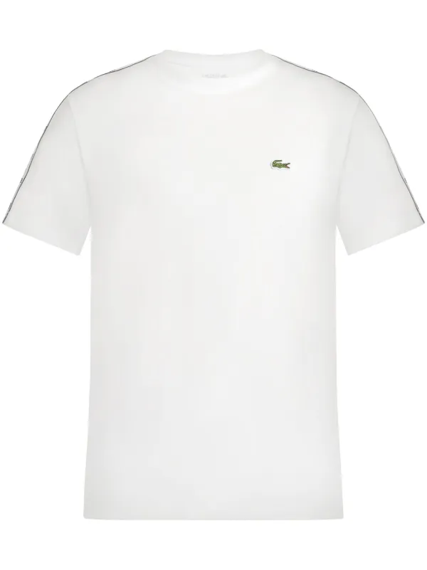 Lacoste logo tape Jersey T shirt White FARFETCH BH