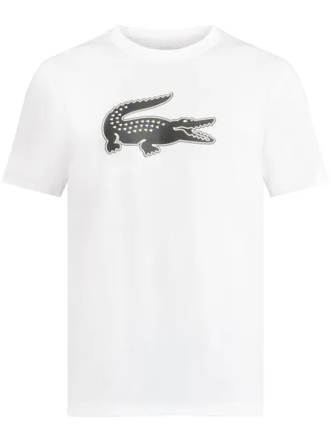 Lacoste playera con estampado de piel de cocodrilo