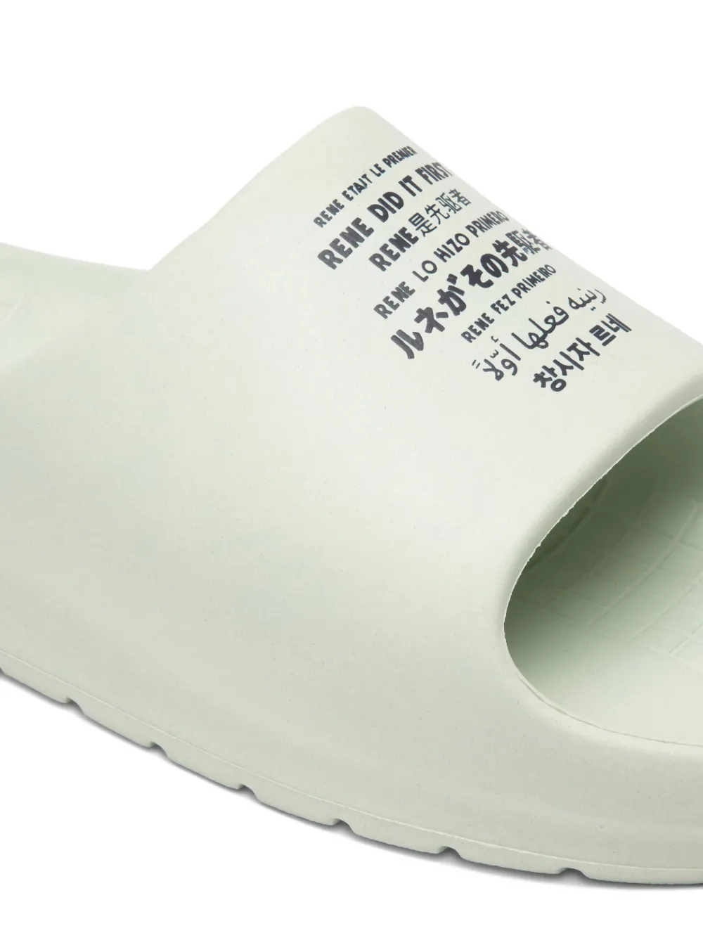 Lacoste Serve Logo-print Slides In White