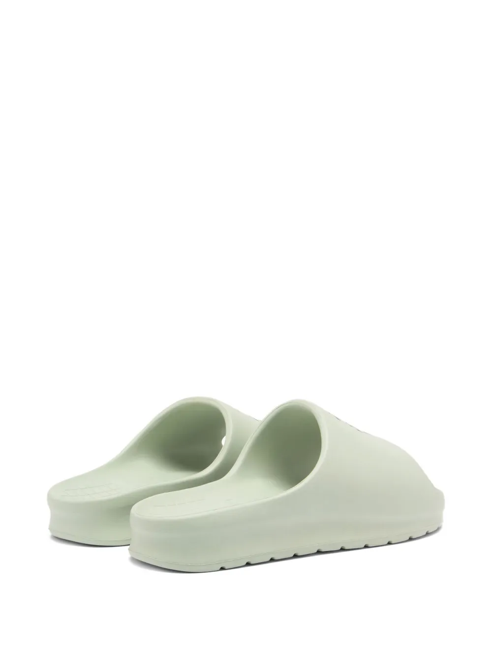 Lacoste Serve Logo-print Slides In White
