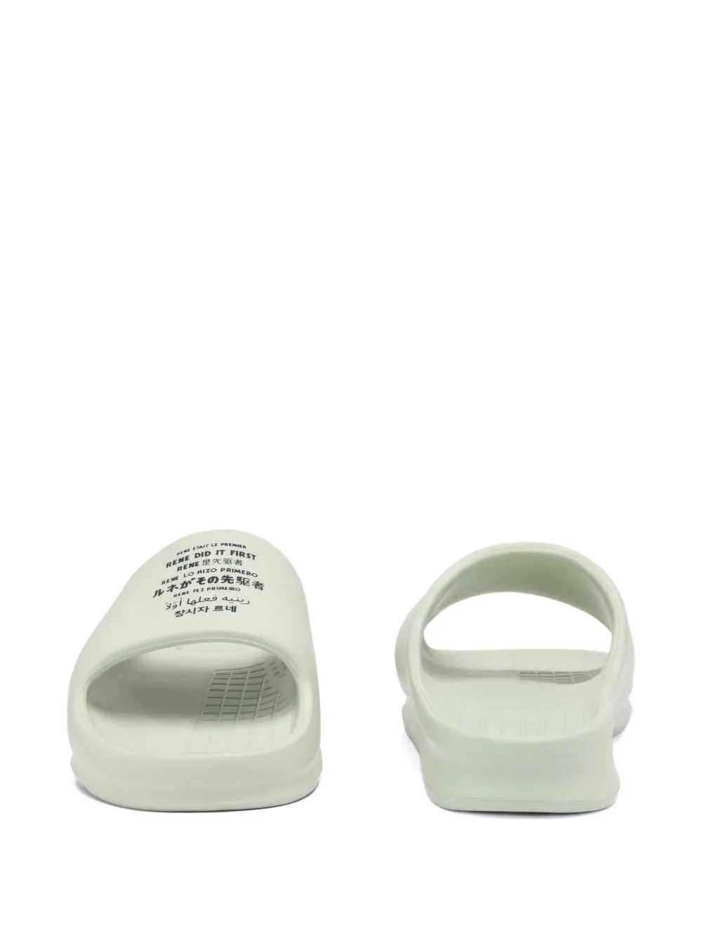 Lacoste Serve Logo-print Slides In White