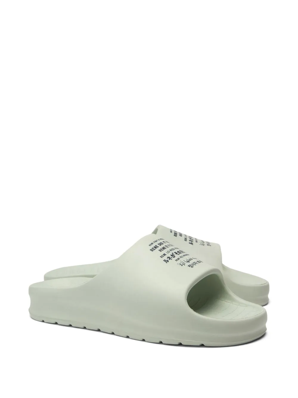 Lacoste Serve Logo-print Slides In White