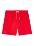 Lacoste Kids embroidered-logo swim shorts