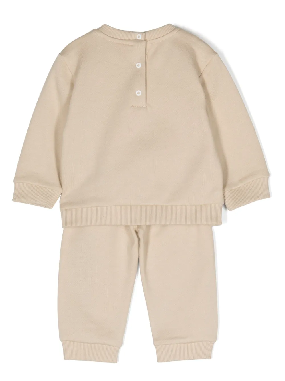 Balmain Kids Trainingspak met logo-reliëf Beige