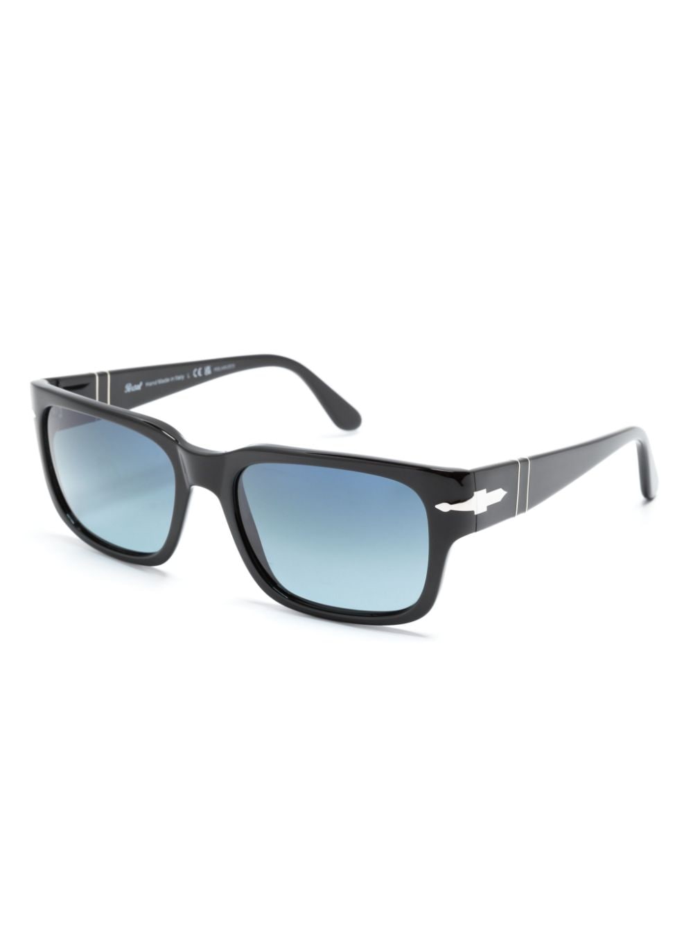 Shop Persol Rectangle-frame Sunglasses In 黑色