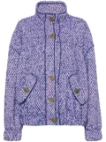 Philosophy Di Lorenzo Serafini tweed bomber jacket - Blue