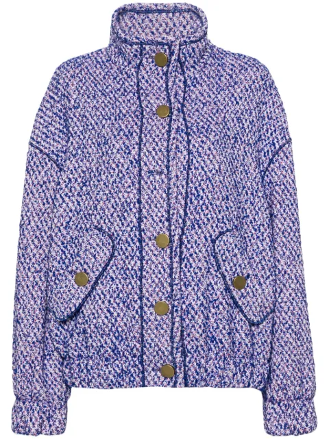 Philosophy Di Lorenzo Serafini tweed bomber jacket