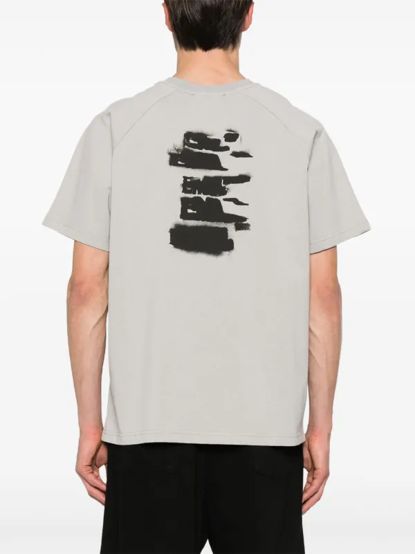 HELIOT EMIL logo-print Cotton T-shirt | Grey | FARFETCH