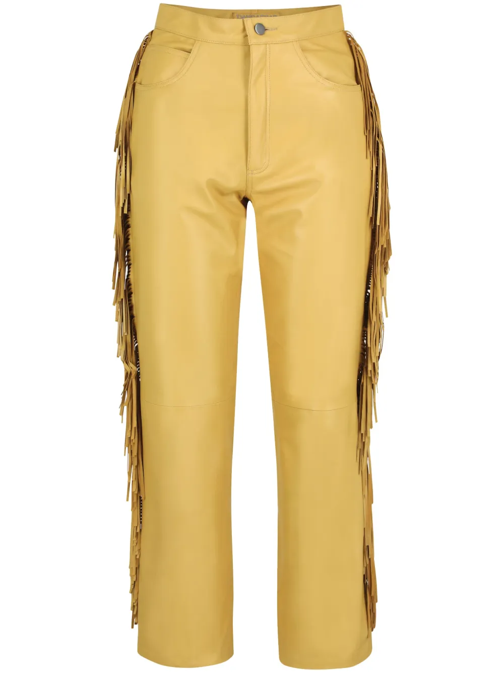 DANCASSAB Amador fringe-detail leather trousers