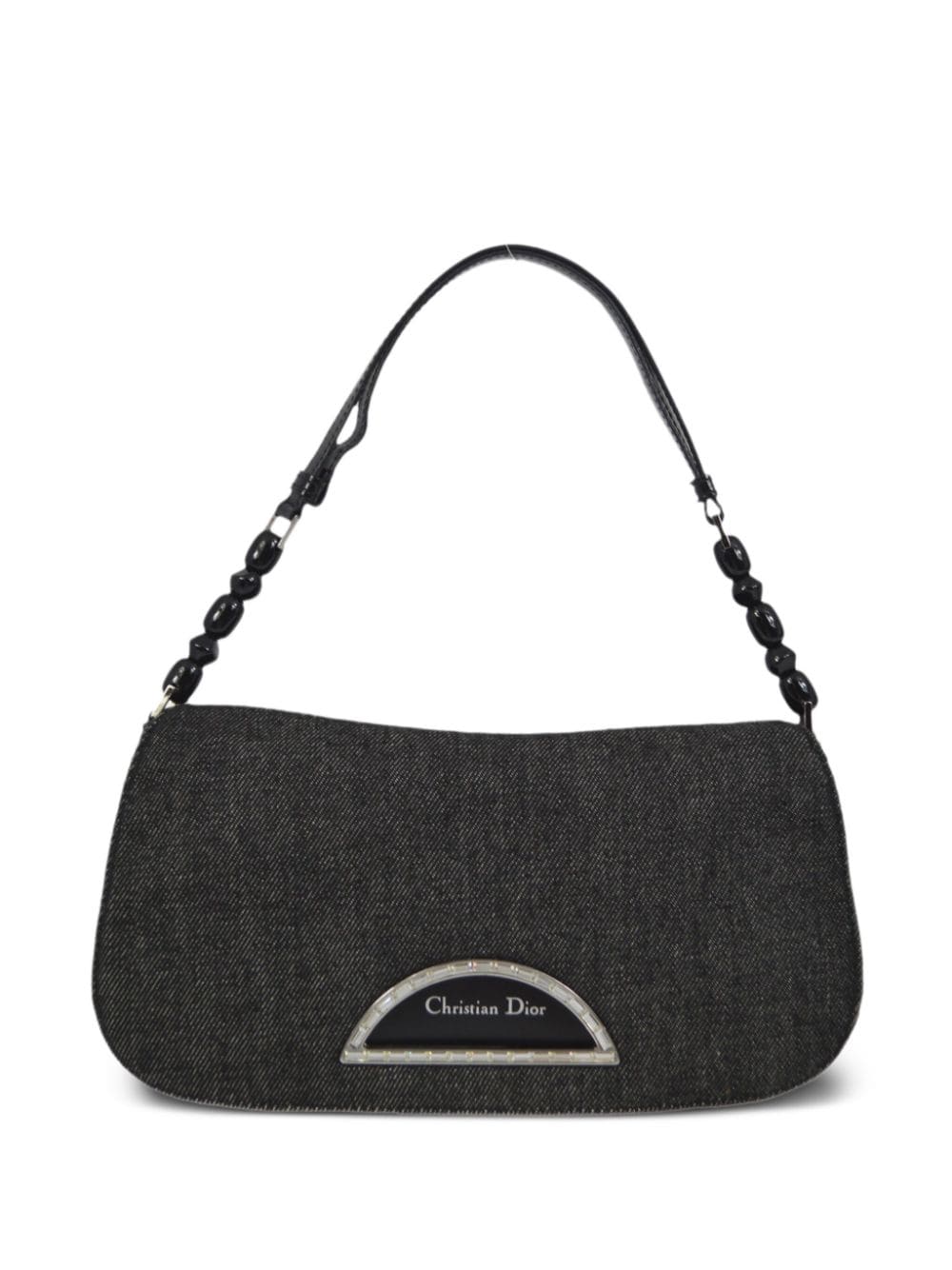 Pre-owned Dior 2000  Malice Pearl Shoulder Bag In Black