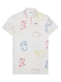 Lacoste Cartoon Crocodiles polo dress - White