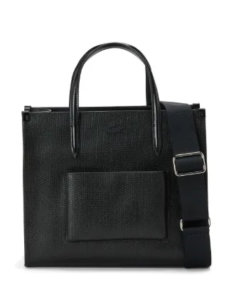 Lacoste leather tote hotsell