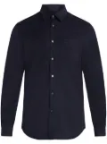 Lacoste logo-patch cotton shirt - Blue