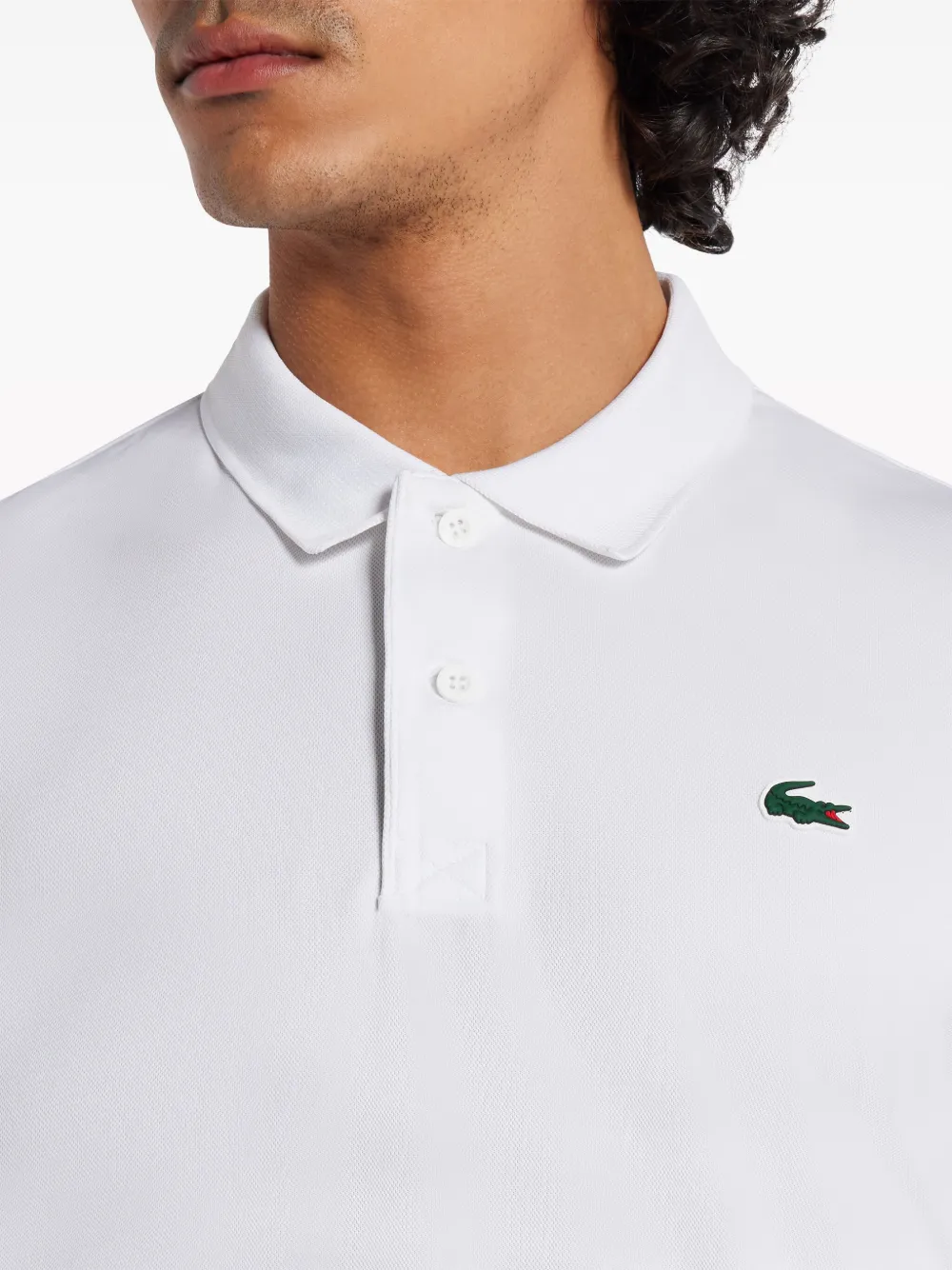 Lacoste Poloshirt met logopatch Wit