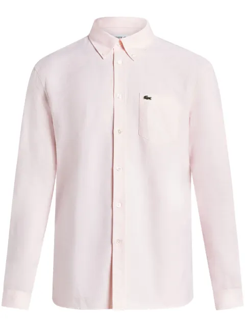 Lacoste logo-appliqué cotton shirt